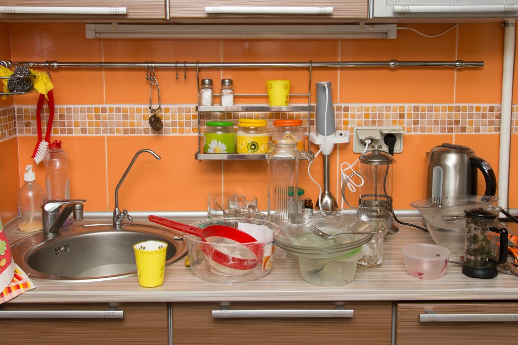 messy kitchen